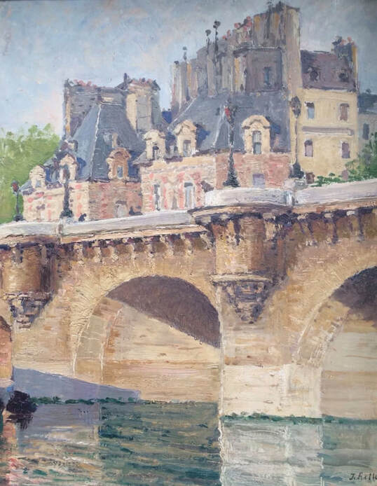 View of the Pont-Neuf in Paris Painting